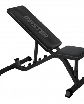 Träningsbänk justerbar Master Fitness Black