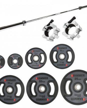 Skivstångsset Hammer De Luxe 135 kg