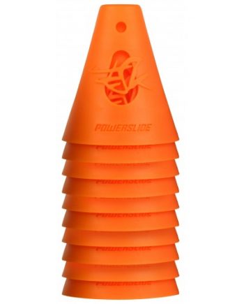 Powerslide Konor för slalomkörning med Inlines / Skateboard - Orange / 10-pack
