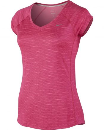 Printed Miler Ss V-Neck