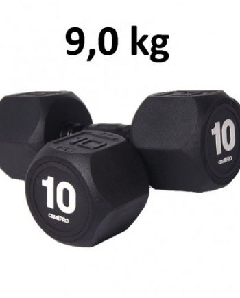 Hantel Casall Pro Hexagon Dumbbell Rubber 9.0 kg