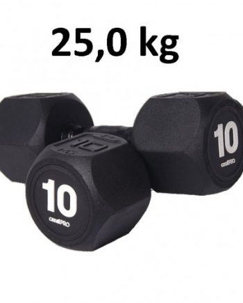 Hantel Casall Pro Hexagon Dumbbell Rubber 25.0 kg
