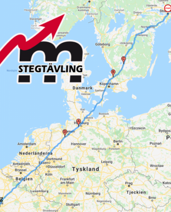 Deltagande i stegtävling med karta