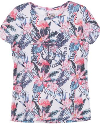 Pink & Blue Flamingo Tee Jr